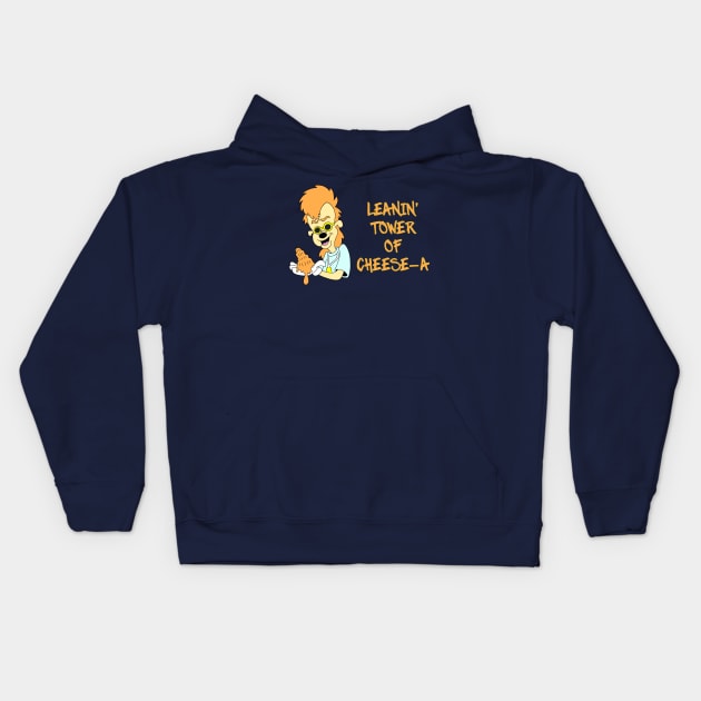 Leanin' Tower of Cheese-A! Kids Hoodie by Blaze_Belushi